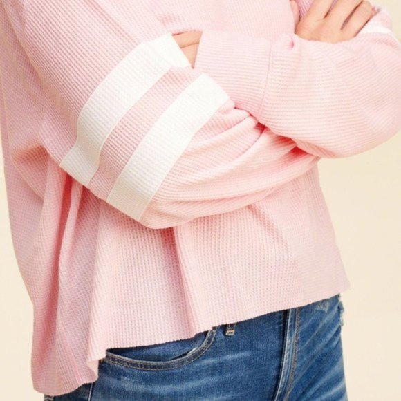 Hollister Pink Varsity Waffle Tee - Picture 7 of 7